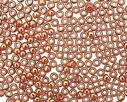 TOHO Gold Lustered Transparent Pink Round 8/0 Seed Bead