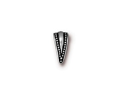 TierraCast Antique Silver (plated) Royal Pinch Bail 5x10mm