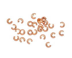 Rose Gold-Filled Crimp Cover 3mm