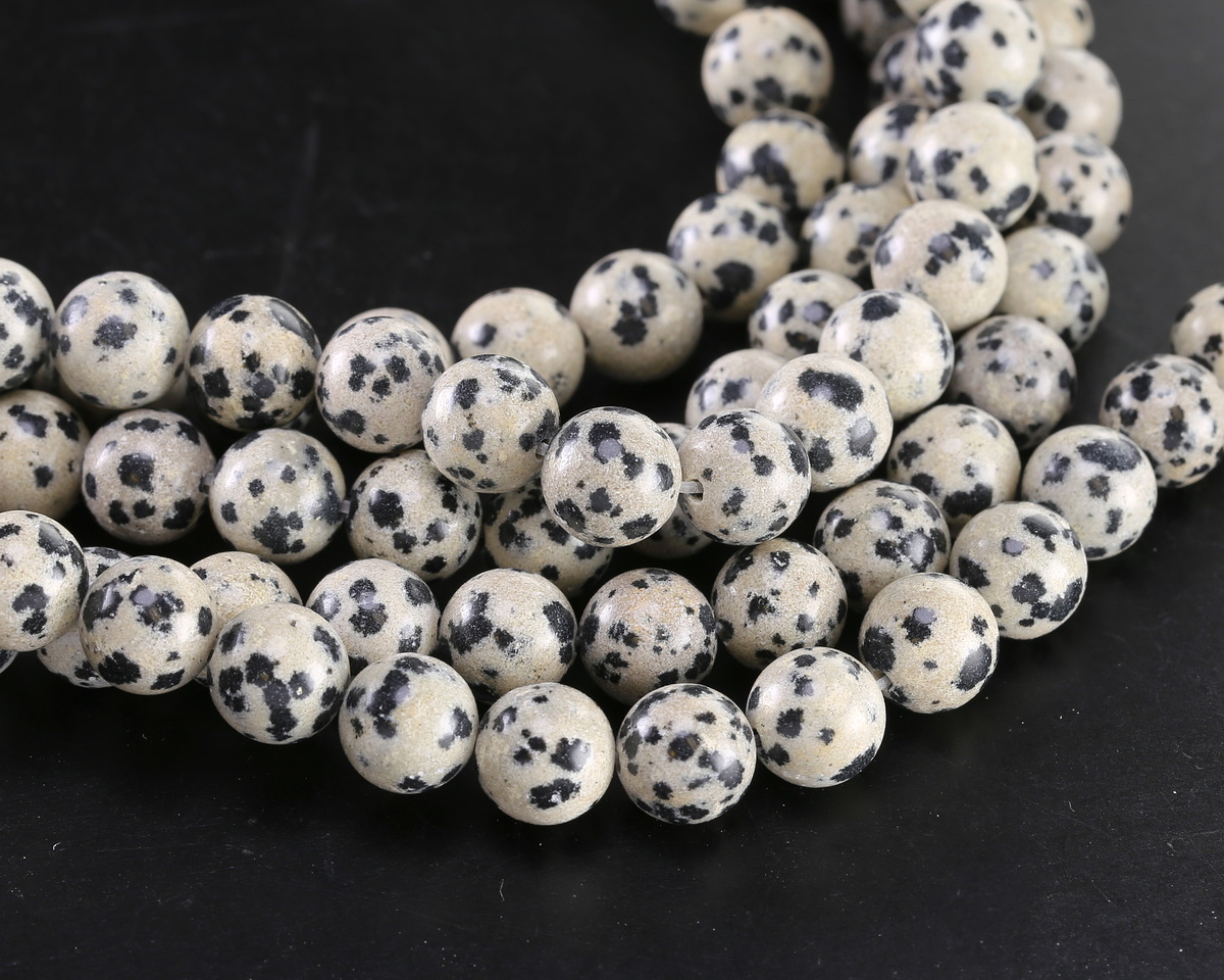 Dalmatian Jasper Round 8mm