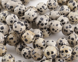 Dalmatian Jasper Round 12mm
