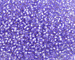 Miyuki Delica Dyed Semi-Frosted Silver Lined Purple (DB0694) 11/0 Seed Bead