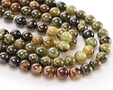 Green Garnet Ombré Round 10mm