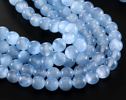 Sky Blue Selenite Round 6mm