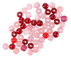 Czech Glass Cupid Mix Round Druk 4mm