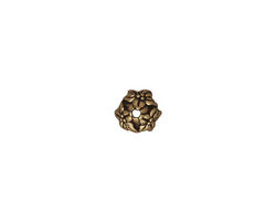 TierraCast Antique Brass (plated) Jasmine Bead Cap 8mm