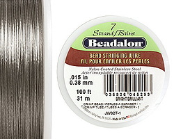 Beadalon Bright .015" 7 Strand Wire 100ft.