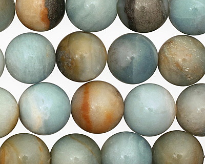 Black Gold Amazonite Round 14mm