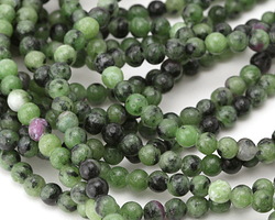 Ruby Zoisite Round 4mm