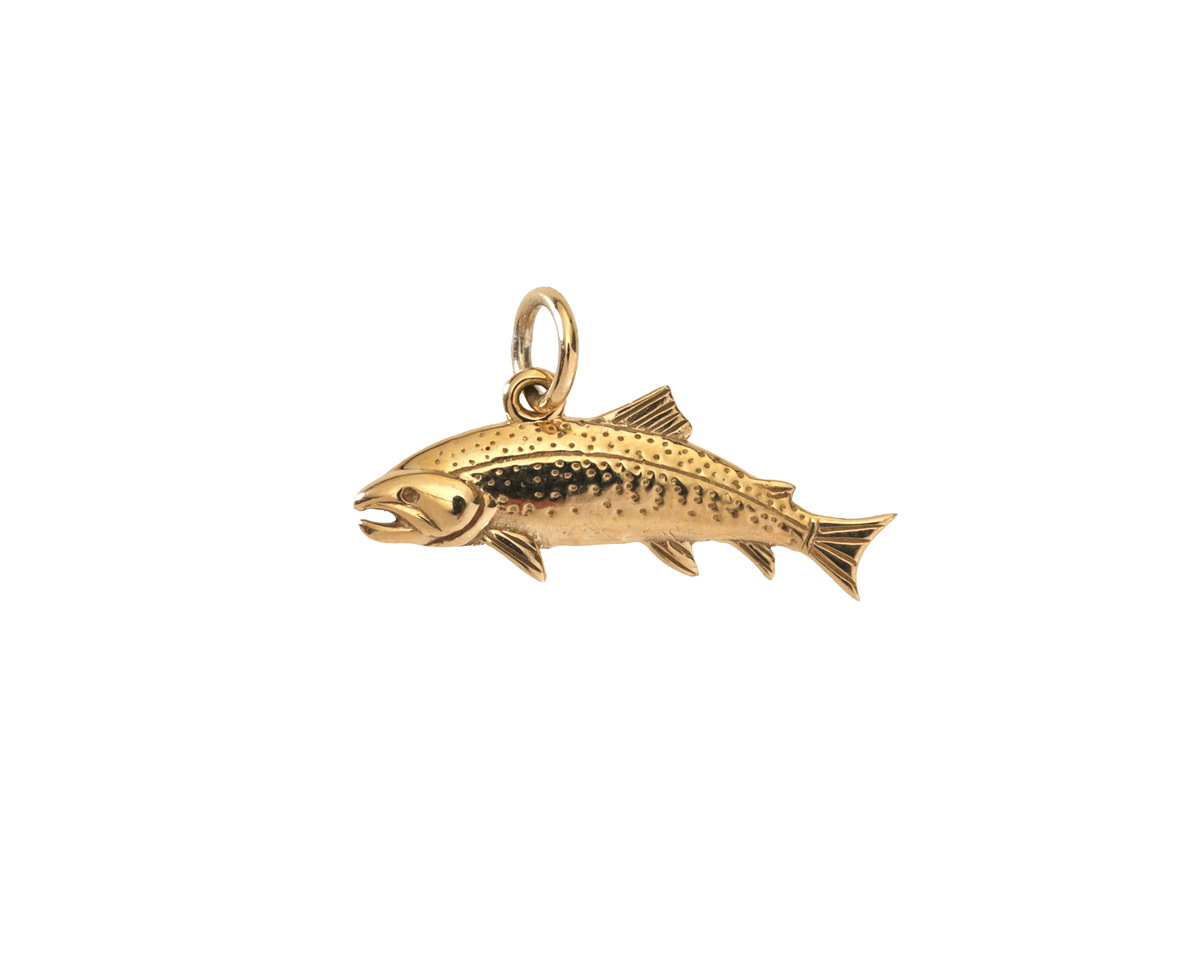 Nina Designs Bronze Trout Focal 21x12mm