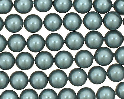 Marine Blue Shell Pearl Round 8mm