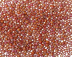 TOHO Semi-Glazed Rainbow Orange Round 11/0 Seed Bead