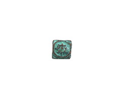 Mykonos Copper (plated) Patina Tiny Sun Flat Barrel 7mm