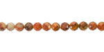 Crazy Lace Agate (red) Faceted Round 4mm