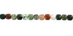 Fancy Jasper Faceted Cube 4mm
