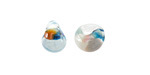 Unicorne Beads Glass Impressionist Shore Teardrop 9-10mm