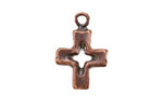 Mykonos Antique Copper (plated) Medium Simple Cross 16x25mm