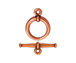 TierraCast Antique Copper (plated) Large Tapered Toggle Clasp 20mm, 25mm Bar