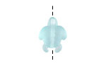 Seafoam Beach-Style Glass Small Sea Turtle 20x15mm