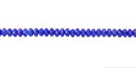 Czech Glass Cobalt AB Fire Polished Rondelle 2x3mm