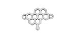 Antique Silver (plated) Dripping Honeycomb Focal Link 21x15.5mm