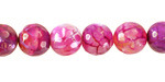 Orchid Fire Agate Faceted Round 10mm