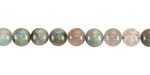 Amazonite w/ Quartz Round 6mm