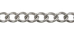 Antique Silver Finish Large Curb Chain