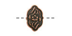 TierraCast Antique Copper (plated) Flower Button 13x18mm