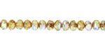 Czech Glass Crystal Picasso AB Rondelle 3x5mm
