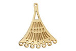 Satin Hamilton Gold (plated) Fan Chandelier 29x34mm