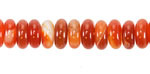 Carnelian (natural, dark) Rondelle 4x10mm