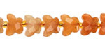 Red Aventurine Microfaceted Butterfly 8x10mm