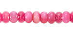 Hot Pink Agate Rondelle 5x8mm