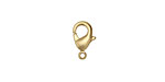 Matte Gold (plated) Lobster Clasp 9x7mm