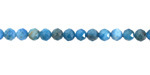 Pacific Blue Apatite (light) Faceted Round 4mm
