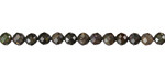 Black Opal Microfaceted Round 4mm