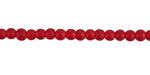 Black Cherry Red Beach-Style Glass Round 4mm
