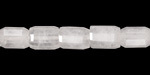 Rock Crystal Quartz Microfaceted Tube 7x10mm