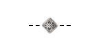 TierraCast Antique Silver (plated) Small Celtic Diamond 8mm