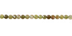 Green Garnet Microfaceted Round 3mm
