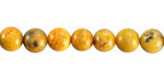 Yellow Bumble Bee Jasper Round 7.5-8.5mm