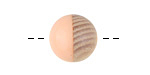 Wood & Angel Pink Resin Bead 14-15mm