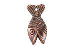 Mykonos Antique Copper (plated) Large Fish Focal 14x27mm