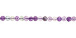 Purple Fluorite (AA) Microfaceted Round 3mm