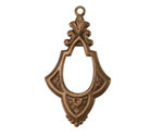 Vintaj Natural Brass Fanned Frame 37x21.5mm