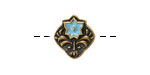 TierraCast Antique Brass (plated) Light Sky Blue Enamel Flower Square Button 14x15mm