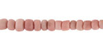 Java Glass Light Rose Pink Graduated Gooseberry Beads 3-6x4-6mm