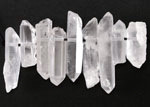 Rock Crystal Quartz Point Focal Set 5-8x10-35mm