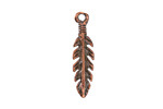 Mykonos Antique Copper (plated) Feather Focal 7x26mm